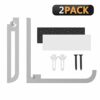 Geekria Foldable Wall Mount Headphones Holder, Headset Wall Hanger, Aluminum Wall Mount Hook, Hold Up to 1KG with 3M Tape, 20KG with Screws, Stan