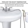 Portable Bidet Sprayer Kit - with Tap Diverter for Kitchen Sink Faucet or Bathroom - M22 x M24 Polished Chrome Faucet Adapter for Taps