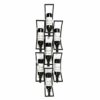 wine racks Wall Mounted Wine Racks European Style Iron Multi-bottle Red Wine Bottle Holder Creative Lattice Wine Racks Black Stemware Racks