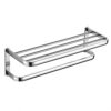 HIGOH Towel Racks,Bathroom Towel Rack Wall Mounted Towel Holder,Electroplating Bright Chrome Plated Copper Material Simple Bathroom Towel Rack