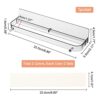 AHANDMAKER 4 Pack Wall Mounted Shoes Rack, 2 Colors Plastic Slipper Racks with Sticky Hanging Strips, Hanging Shoe Organizer, Shoes Holder Storag
