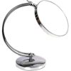 HIMRY 5x Magnification Pedestal Mirror, 8 inch c Shaped Design Makeup Mirror 360 °. Mirror Shaving Bathroom Mirror Double-Sided: Normal + 5x Magn