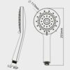 Triton Shower Head | Olivia | Water | 5 Setting Spray | High Pressure Shower Heads | Universal | Chrome | Head Set | Shower Accessories