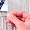 tesa DELUXXE Single Towel Rail - Self-Adhesive Towel Bar in Stainless-Steel Design - Wall-Mounted Towel Holder - Waterproof, incl. Power.Kit Adhe