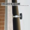 Adjustable Threaded Bed Frame Anti-Shake Tool for Bed, Headboard Stoppers, Bedside Headboards Prevent loosening Anti-Shake Fixer(2PCS Screw)