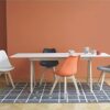 IHANA Dining Chair with Cushioned Pad Seat & Solid Beech Wood Legs for Mid Century Modern Dining Room Living Room Bedroom Kitchen & Lounge