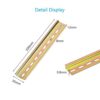 CHALA 3pcs DIN Mounting Rail,35mm Width 200mm Long Slotted Steel Rail Screws for DIN Rail Terminal Series and Contactor