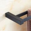 N/A Bathroom Double Towel Rack Storage Rack, Hanger Rack, Black Towel Rack, Stainless Steel Towel Rack - Towel Rack