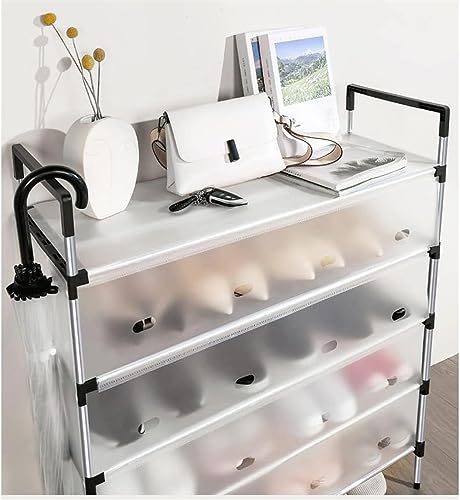 KRHINO Shoe Rack 4 Tiers And 5 Tiers Shoe Rack Organizer For Entryway, Stackable Shoe Shelf Shoe Racks For Bedroom Closet (Color : 5, Size : 80CM