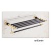 HIGOH Towel Racks,Bathroom Towel Rack Wall Mounted Towel Holder,European-Style Bathroom Hardware,And Antique Bath Towel Rack,Storage Rack,Bathroo