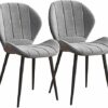 dining chair Kitchen Dining Room Furniture Chairs Dining Chairs Set Of 2 Velvet Padded Seat Sturdy Black Steel Legs Comfy Backrest Kitchen Bedroo