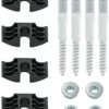 Spare Hardware Parts Replacement for IKEA MALM Headboard Bed Frame Parts Combo Pack (Part #122998 + 114254 + 114334) (Pack of 4)
