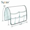 SyMax Sofa Armrest Storage Organizer with 6 Pockets Chair Non-Slip Armchair Caddy for Recliner Remote Holder, TV Control, Cell Phone (Beige)