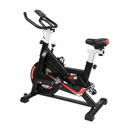 AIDEPAI Exercise Bike Stationary Indoor Cycling Bike 265 Lbs Weight Capacity with PU Sports Saddle, Quiet Fitness Bike for Home Cardio Workout