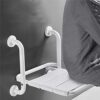 Bath Stools,Shower Stool Folding Non-Slip Shower Seat Folding Seat Bath Aid Wall Mounted Safety Seat Shower Aid Bath Stool Old Man Bathroom Chair