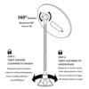 Bozaap Makeup Mirror with Suction Cup,360 Degree Swivel Flexible Gooseneck 10X Magnifying Mirror with LED Light,Vanity Mirror for Bathroom Dressi