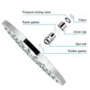 Fixed Shower Head, High-Pressure 8 inch Shower Head, Round Luxury Modern Chrome Look, Silicone Nozzles, Adjustable Shower Head Round with Swivel