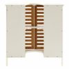 Premier Housewares Bamboo Under Sink Cabinet - White, H60 x W60 x D30cm