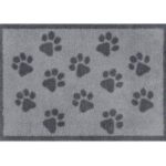 Turtle Mat, Small 40x60cm Paws Grey Highly absorbent Indoor barrier mat with Multi-Grip backing