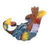 Design Toscano Beer Buddy Tropical Tiki Parrot Bottle Holder Statue, 25.5 cm, Polyresin, Full Color
