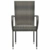 2 PCS Outdoor Dining chairs, PE Rattan Stackable Outdoor Chairs, Garden Chairs, Perfect for your Garden, Patio or Terrace 21.9 x 21.1 x 37.4 inch