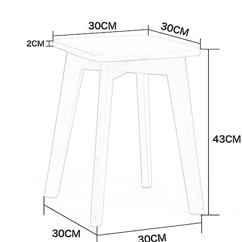 LUKEO Small stool- Multifunction Wood Large Comfortable Seat Surface Dressing Stool Stool Restaurant Home Life