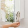 Medicine Cabinets For Bathroom With Mirror, Recessed Medicine Cabinet or Surface Mounted Bathroom Mirror Cabinet With Storage - 16" x 29",Bathroo