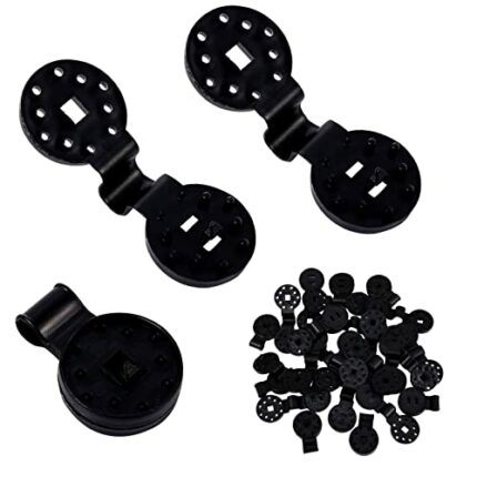 SAVITA 50PCS Plastic Shade Cloth Clips, Shade Cloth Lock Clips Round Sunshade Net Fixing Clip Shading Net Clip for Sun Shade Net Garden Netting A
