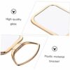Beavorty 2pcs double sided makeup mirror home travel mirror Magnifying double side folding Portable Tabletop Makeup Mirror LED lighted mirror Cos