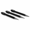 QWORK® 3Pcs Centre Punch Set, Nail Punch, Positioning Punch Set Drilling Holes for Breaker Puncher, 1/16", 5/64'', 1/9"(1.5mm-3mm)