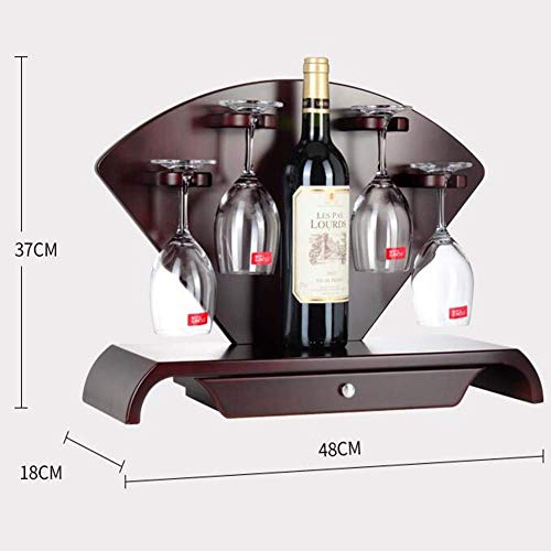 OUSIKA Wine Racks,Wine Glass Rack, European Freestanding Tabletop with Storage Drawers Wine Holder for Bar Wine Cellar Basement Cabinet Pantry Ki