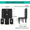 6 PCS Non Slip Mattress Gripper For Metal Frame, Adjustable Non Slip Mattress Gaskets, Mattress Retainer Bar, Mattress Slide Stopper Keep Mattres