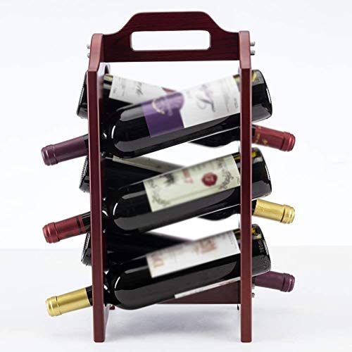 SCKTFS European Creative Wine Rack, Solid Wood Wine Bottle Rack Wooden Shelf Home Decoration