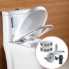 2 Pack Quick Release Toilet Seat Fittings, Seat Top Hinges, Soft Close Toilet Seat Fixing Kitfor WC Toilet Blind Holes