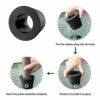 2X Black Rubber Umbrella Cone for Parasol Base Stand Patio Table Hole Ring Plug Fits 1.5 Inch/38mm Umbrella Pole Diameter