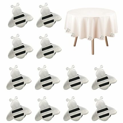12Pcs Magnetic Tablecloth Weights, Extra Heavy Tablecloth Weight, Outdoor Magnetic Curtains, Stainless Steel Weights for Tablecloth Curtains for