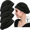 4 Pack Chef Hat Kitchen Cooking Chef Cap Adjustable Food Service Hair Nets Reusable Washable Mesh Bouffant Beanie