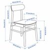 Ikea RÖNNINGE/LISABO table and 4 chairs, 140x78 cm, ash veneer/birch