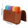Pilipane Weekly Colored Medicine Storage Box,28 Grids Tablets Container, BPa Free Medicine Organizer with Storage Bag, Portable Tablets Storage B