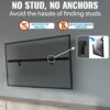 A-02-40cm Studless TV Wall Mount, Heavy Duty Drywall TV Bracket Hanger for 22-55 inch Flat Screen TVs