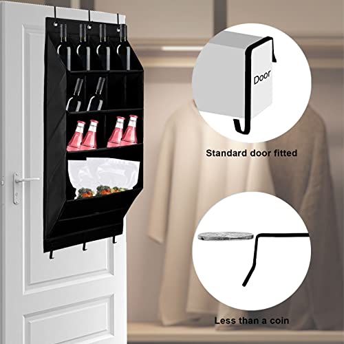 2pcs Door Shoe Rack, Over The Door Shoe Organizer With Deep Pockets Over Door Hanging Storage, Hanging Shoe Organizer With 6 Hooks Shoe Rack Stor