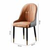 dining chair Kitchen Dining Room Furniture Chairs Faux Matte Suede Leather Armrests Backrest Dining Chairs For Office Lounge Kitchen Bedroom (Col