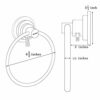 BOPai 24 inch Single Vacuum Suction Cup Towel Bar Towel Rail for Bathroom Accessory Clothes washcloths No Drill Wall Mount Shelf Rack Polished Ch