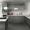 Berlioz Creations CP4HG One door wall kitchen cabinet High Gloss Grey 40 x 34 x 70 cm