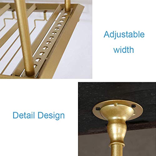EYLINK Wine Racks,Ceiling Wine Rack Hanging Wine Glass Rack Wine Cup Holder Goblet Bottle Rack Glass Rack Stemware Racks Vintage Style Decoration