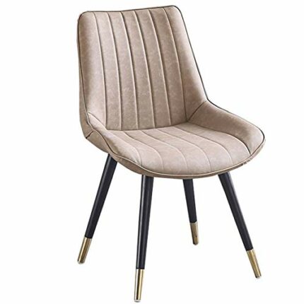 dining chair Kitchen Dining Room Furniture Chairs Dining Chairs PU Leather Chairs With Black Metal Legs Seat And Backrests Kitchen Living Room Lo