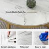 Marble Coffee Tables For Living Room Modern Coffee Table Oval Sofa Table Center Tables For Living Room 2 Tier Side Table Small Apartment Home Fur
