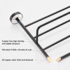 HIGOH Towel Rack Bath Towel Rack, Light Bathroom Towel Holder, Nordic Bathroom Rack Toilet Home Bathroom Hardware
