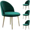 dining chair Kitchen Dining Room Furniture Chairs Velvet Dining Chair Set Of 4 Kitchen Chair Metal Legs Makeup Chairs Upholstered Accent Bedroom