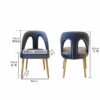 WALNUT Kitchen Dining Chair Hotel Home Living Room Chairs Office Design Makeup Interior Decoration